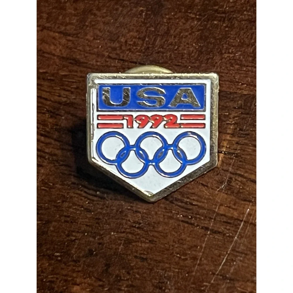 Vintage US Military & Patriotic Pin Lot - Army Insignia, VFW Post #1, 92 Olympic